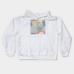 Seamless pattern with floral mandala Kids Hoodie